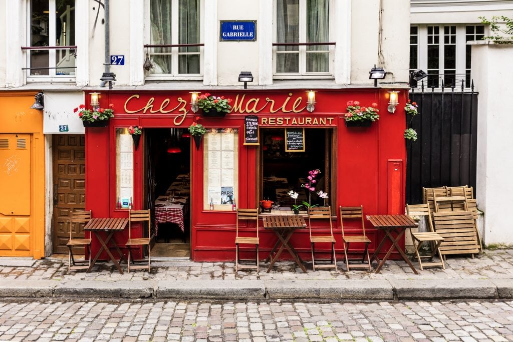 Paris, France -restaurant Chez Marie 