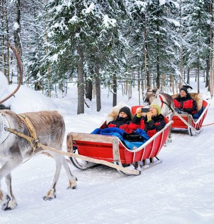 White Christmas in Lapland
