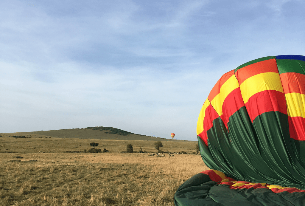 ‘Hot Air Balloon with Champagne Breakfast in the Maasai Mara’