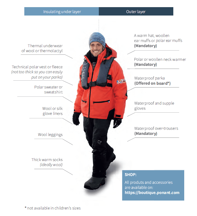 Ponant Packing List - Antarctica 2024 Cruise - Emma Whiting Travel